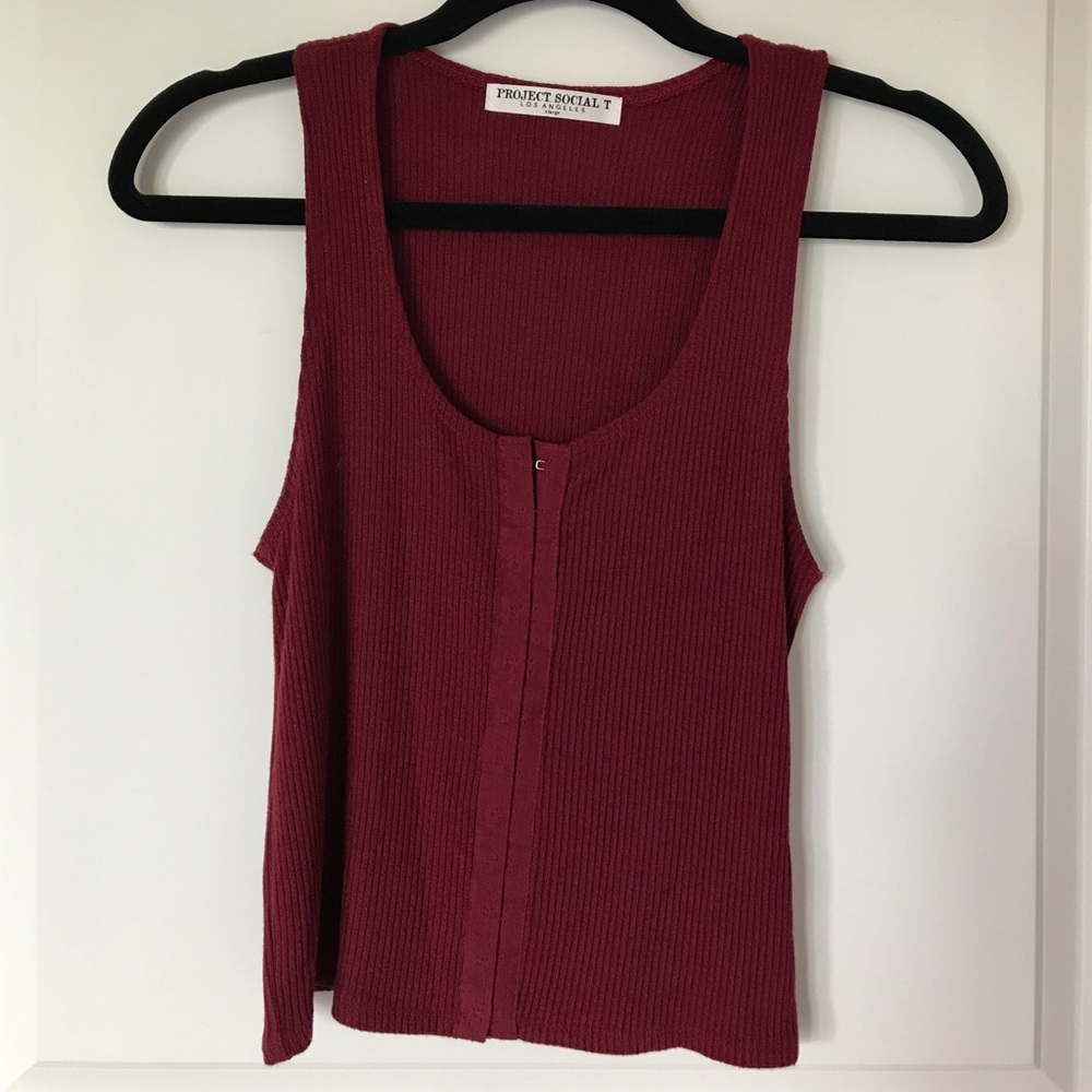 Project Social T/cropped tank/XL